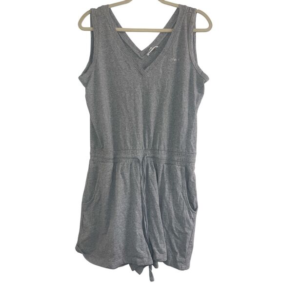 ✨Calvin Klein womens Essential V-neck Sleeveless Grey Sz Large Romper✨ - Picture 3 of 7